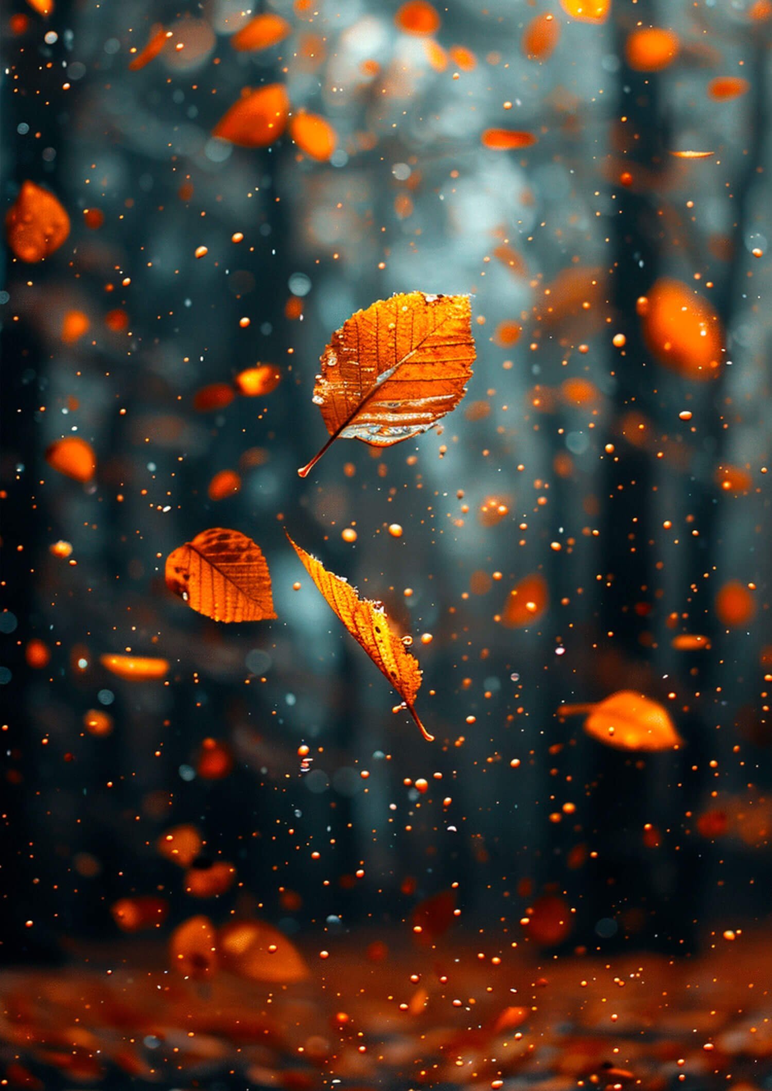 Quadro Decorativo Ballet Outonal: A Valsa das Folhas - Imagem 3