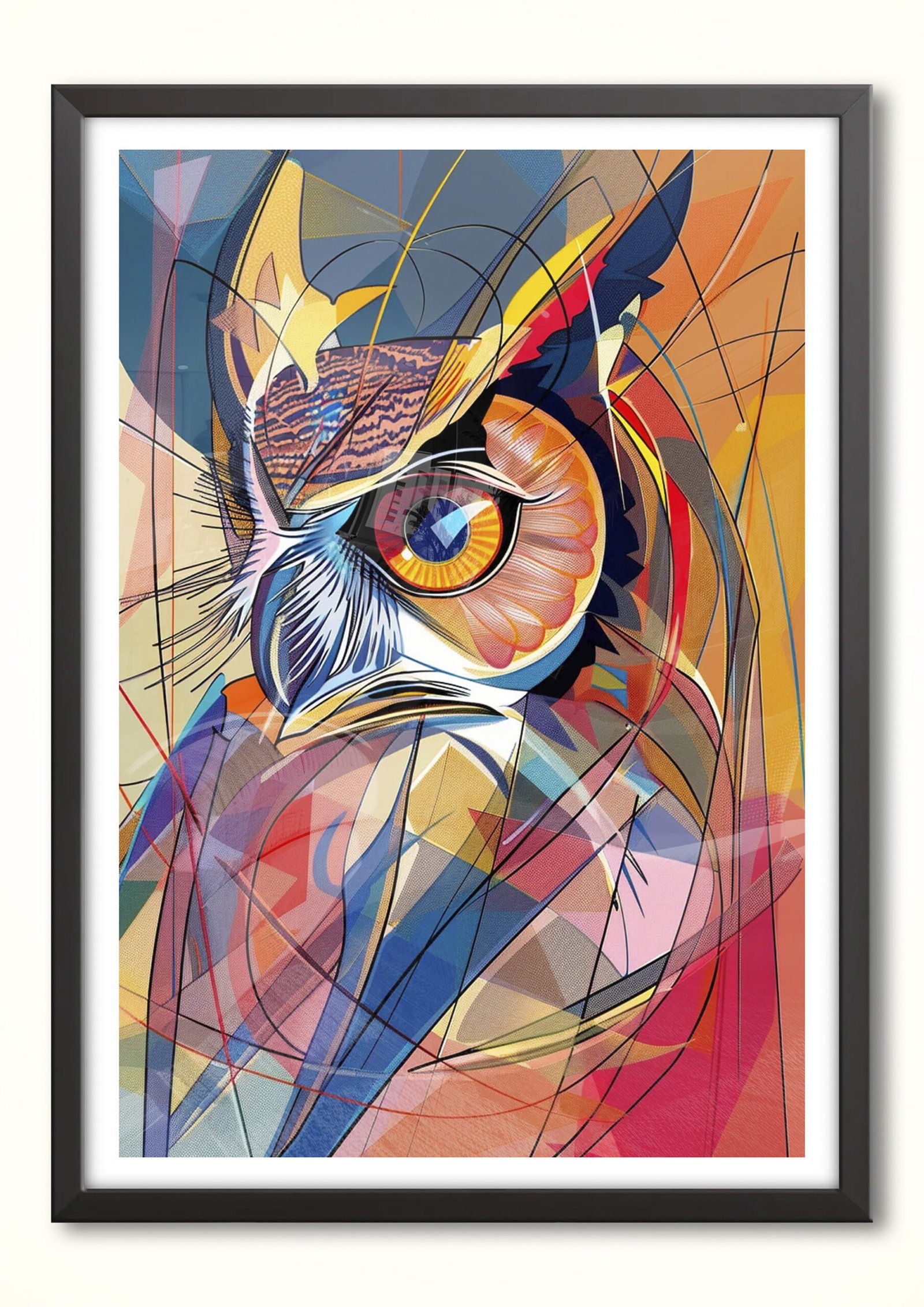 Quadro Decorativo Olhar Geométrico da Sabedoria